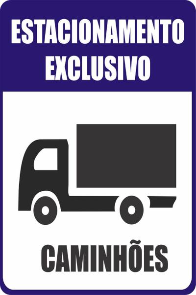 Imagem de Placa Estacionamento Exclusivo 30x20cm