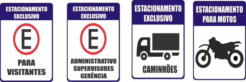 Imagem de Placa Estacionamento Exclusivo 30x20cm