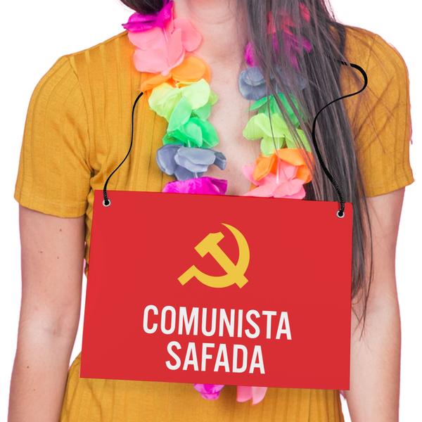 Imagem de Placa Fantasia de Carnaval - Comunista Feminino