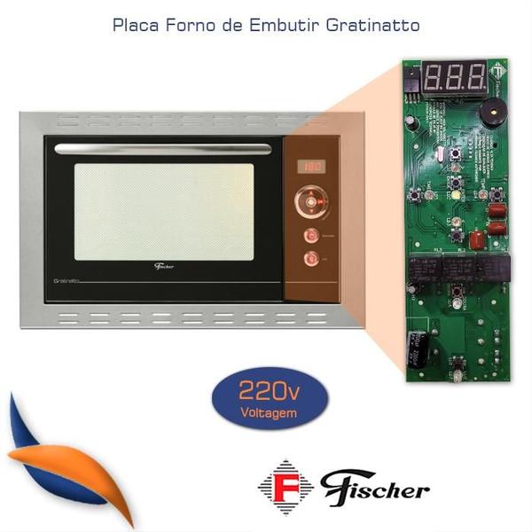 Imagem de Placa Forno Fischer Lumen Gratinatto 220v 16407 Embutir 44L