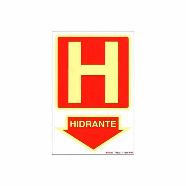 Imagem de Placa Hidrante 20 x 30 Cm - Sinalize