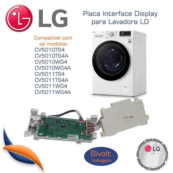 Imagem de Placa Interface Display Lavadora LG Ebr87419853 Cv5010  / EBR33119163