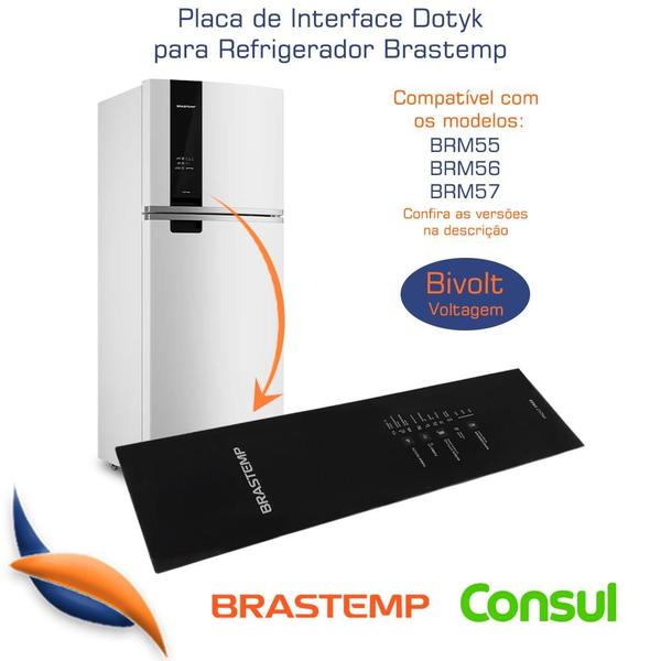 Placa Interface Dotyk Refrigerador Brastemp Brm57 W11228550 Imagem de Placa Interface Dotyk Refrigerador Brastemp Brm57 W11228550