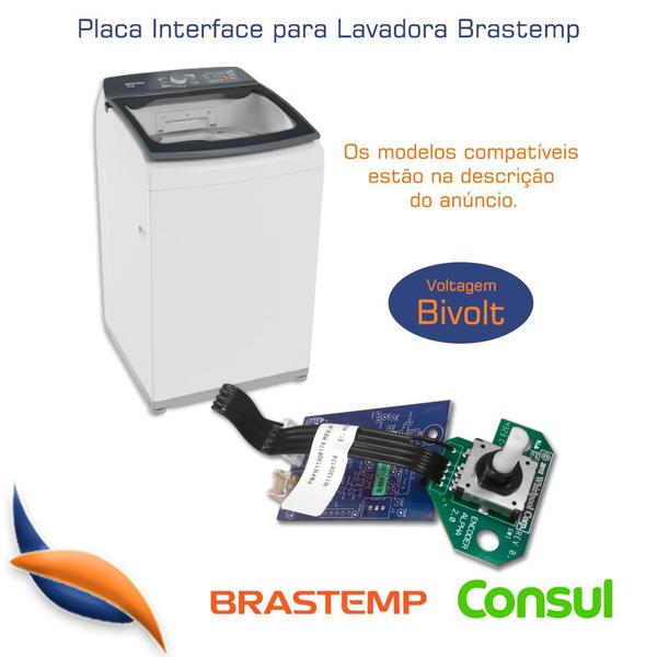 Imagem de Placa Interface Lavadora Brastemp Bwd16 Bwk16 W11565766