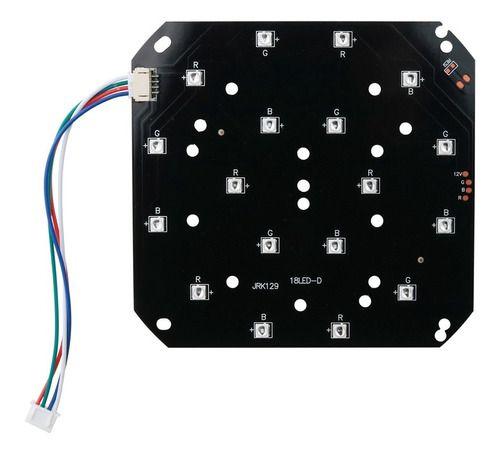 Placa Led Com 18 Leds 1w Rgb Reposição Refletor Slim Par 18 - LUMINOS Imagem de Placa Led Com 18 Leds 1w Rgb Reposição Refletor Slim Par 18