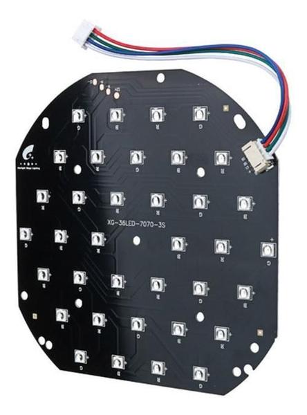 Imagem de Placa Led Com 36 Leds 1W Rgb Reposição Refletor Slim Par 36