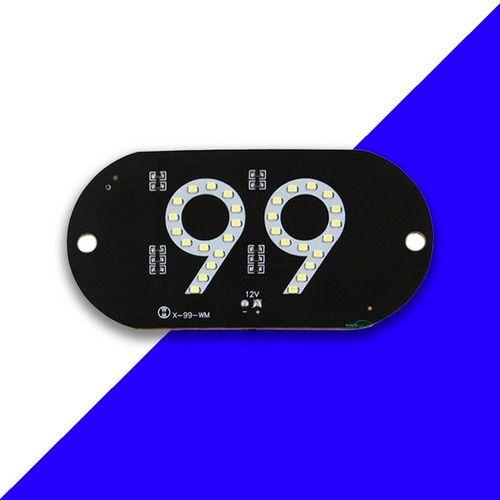 Imagem de Placa Letreiro Aplicativo 99 Letreiro Luminoso Led USB Com Botão Liga/desliga Luz Azul