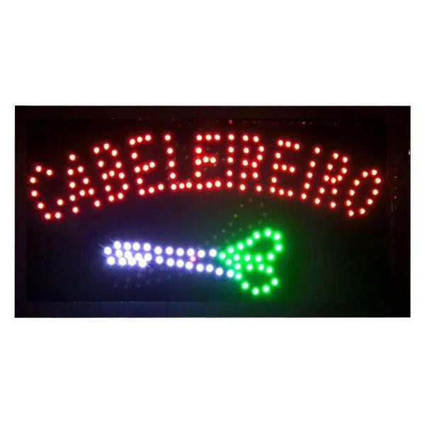 Imagem de Placa Letreiro Luminoso De Led Cabeleireiro Lelong Le-4003