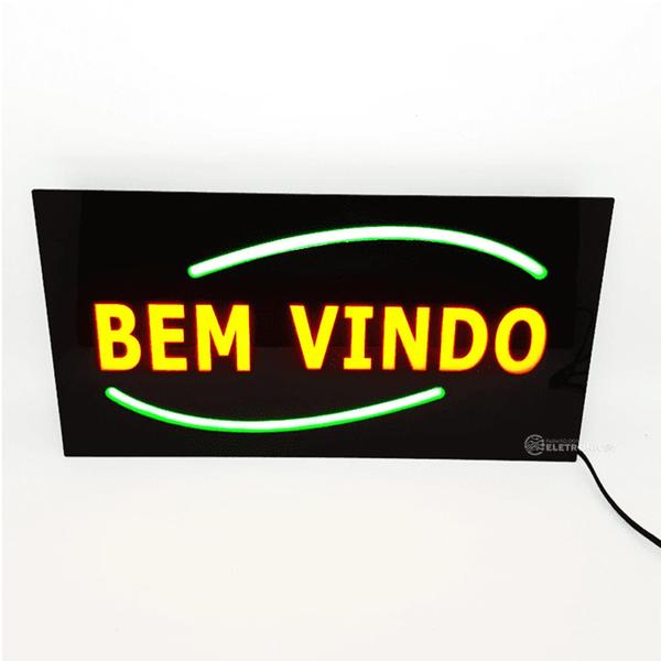 Imagem de Placa Letreiro Luminoso Neon Painel Led Fluorescente Alto Desempenho DS3476A