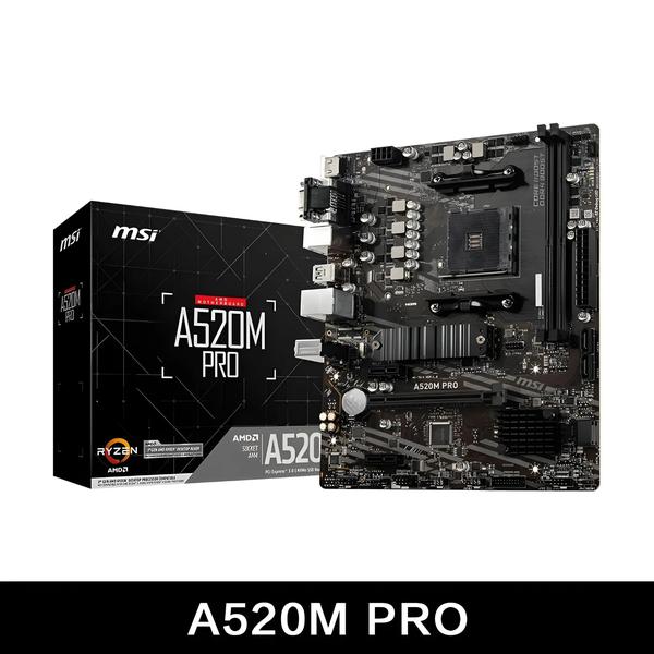 Placa-Mãe AMD A520M Pro - Suporte Ryzen 3000/5000 Series, DDR4 Dual Channel, M.2 NVMe Placa-Mãe AMD A520M Pro - Suporte Ryzen 3000/5000 Series, DDR4 Dual Channel, M.2 NVMe