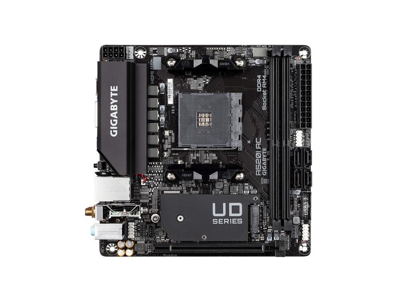 Placa-mãe GIGABYTE A520I AC AMD Ryzen AM4 Mini-ITX - Placa Mãe