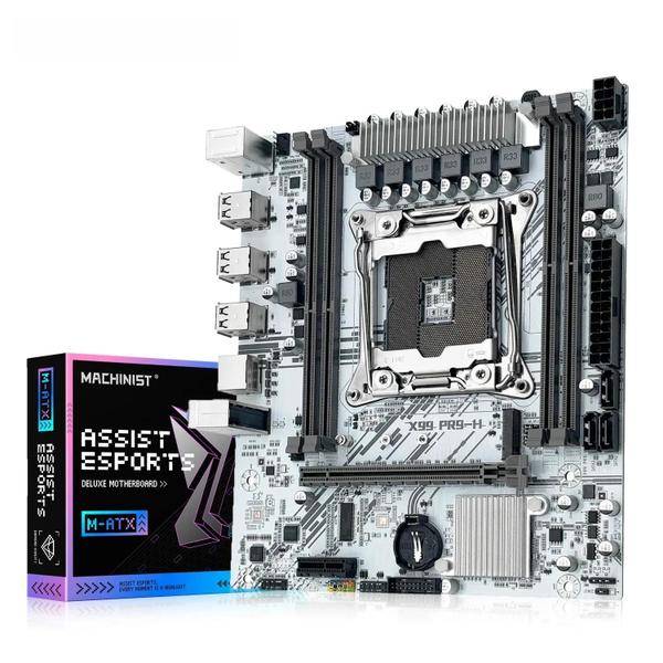 Placa-Mãe Machinist X99 LGA 2011-3 - Intel Xeon E5 V3/V4 - DDR4 - Suporte NVMe M.2 Placa-Mãe Machinist X99 LGA 2011-3 - Intel Xeon E5 V3/V4 - DDR4 - Suporte NVMe M.2