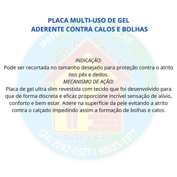 Imagem de Placa Multi-uso de Gel Aderente Contra Calos e Bolhas