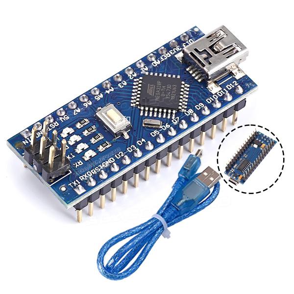 Imagem de Placa Nano V3 Pino Soldado + Cabo Compatível Com Arduino