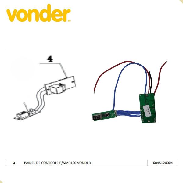 Imagem de Placa painel de controle p/ Assentador de Piso MAP120 Vonder