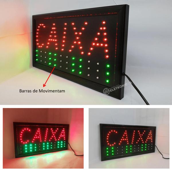 Imagem de Placa Painel De LED Letreiro Bar Luminoso Neon LED Pisca Bar Suporte P/ Pendurar 110v LE2003