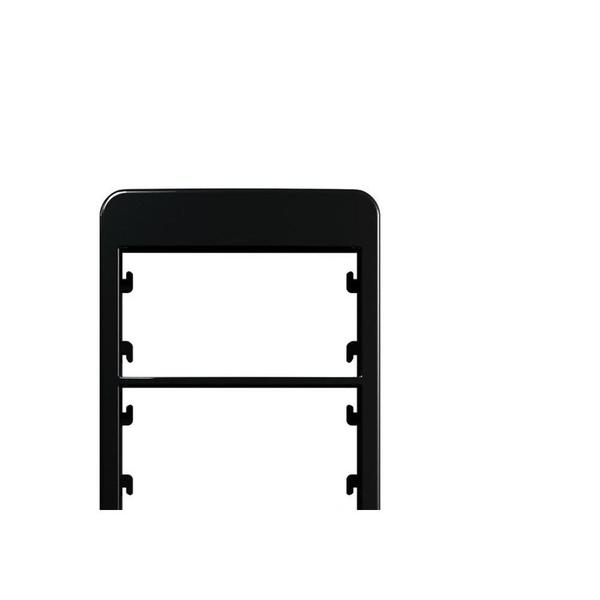 Imagem de Placa Para Condulete Margirius Sleek 3/4 Preta (3Modulo Horizontal) Com Suporte  21881