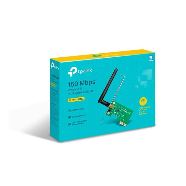 Imagem de Placa Pci-express 150 Mbps Tp-link Tl-wn781nd Wireless