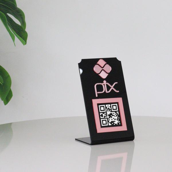 Imagem de Placa Pix Para Pagamento QR Code Em Acrílico