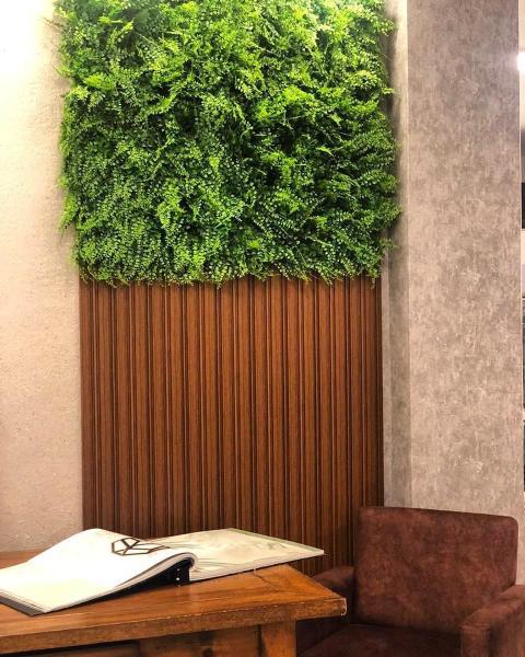 Imagem de Placa Planta Jardim Vertical Casa Folhagem Sala Painel Verde