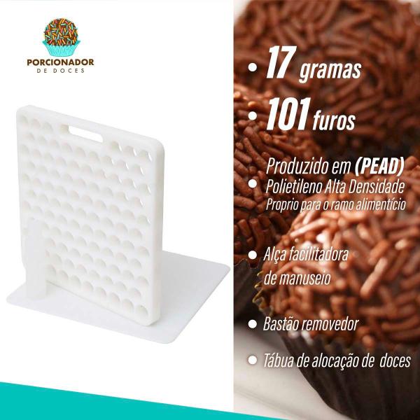 Imagem de Placa Porcionadora Dosadora De Doces Brigadeiro Beijinho 17g Envio Já