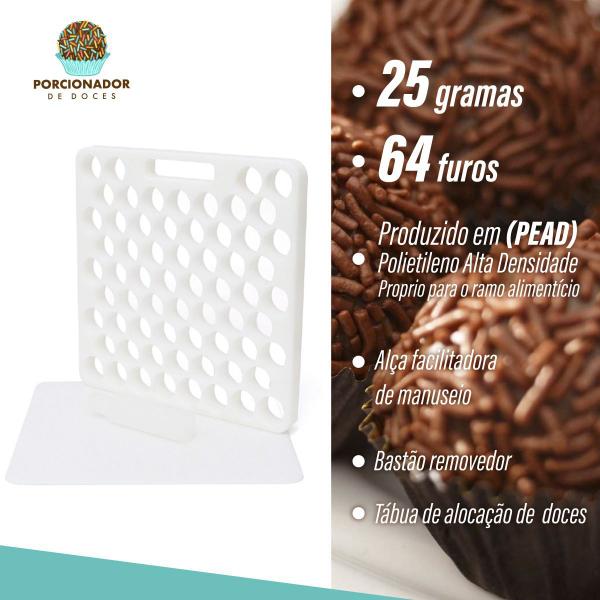 Placa Porcionadora Dosadora De Doces Brigadeiro Beijinho 25g Premuim - Tribo Sweet Imagem de Placa Porcionadora Dosadora De Doces Brigadeiro Beijinho 25g Premuim