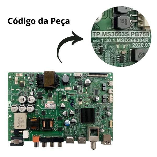 Imagem de Placa Principal Compatível TV Philco PTV32A21DFH