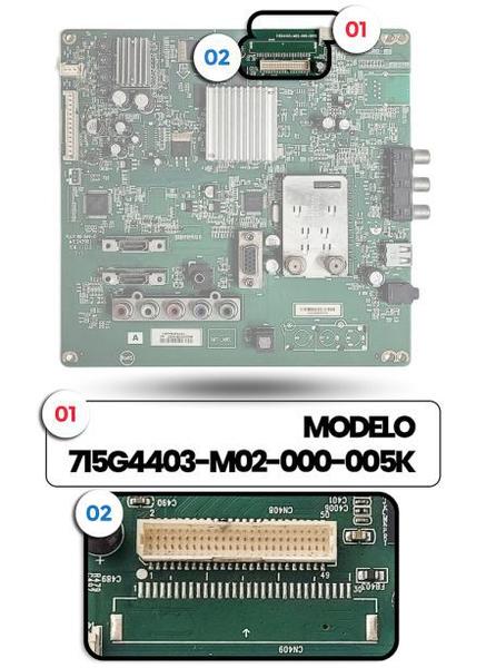 Imagem de Placa principal para tv kdl-32bx425 modelo 715g4403-m02-000-005k