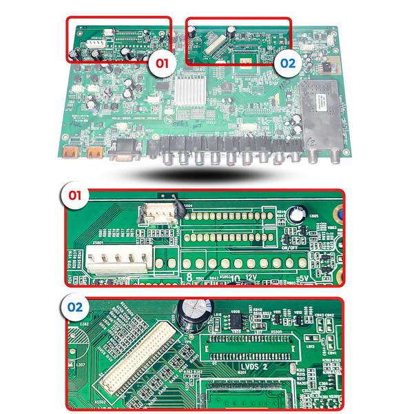 Imagem de Placa principal para tv lc4246(a)fda modelo *35014730