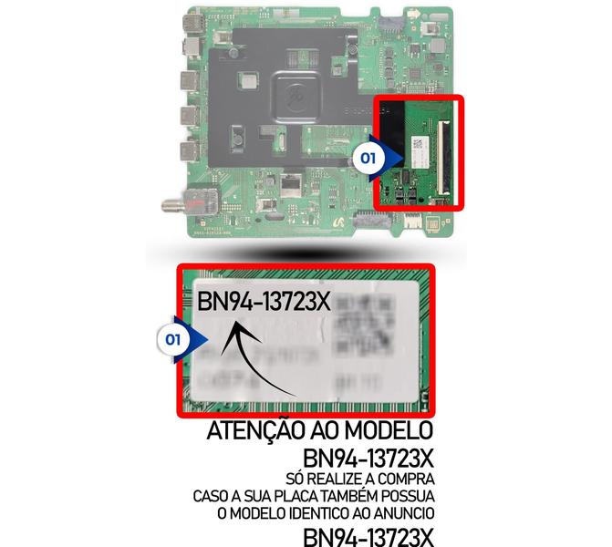 Imagem de Placa principal para tv un55au7700 un70au7700 un75au7700 un65au7700 un58au7700 un50au7700 un43au7700 un55au7700g un70au7