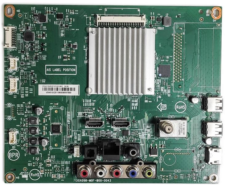 Placa principal tv aoc 43s5295/78g modelo 715ga098-m0f-b00-0043 Imagem de Placa principal tv aoc 43s5295/78g modelo 715ga098-m0f-b00-0043