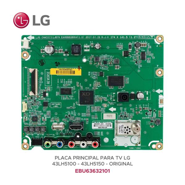 Imagem de Placa Principal TV LG 43LH5100 43LH5150 EBU63632101