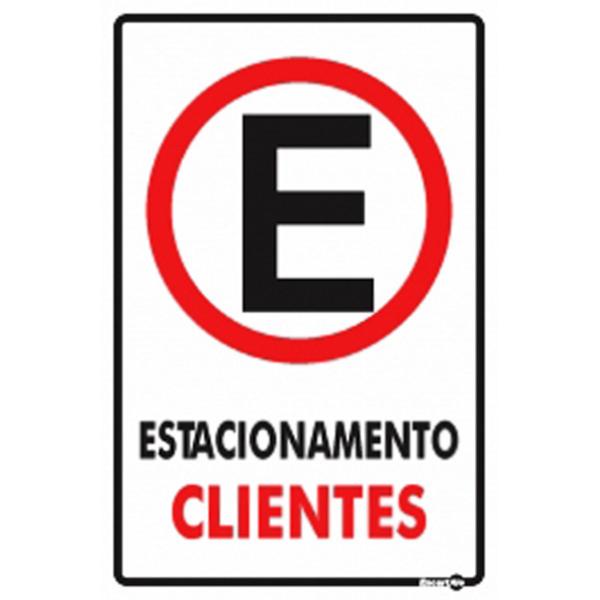 Imagem de Placa PS-02 Estacionamento Clientes 0,80mm 20x30