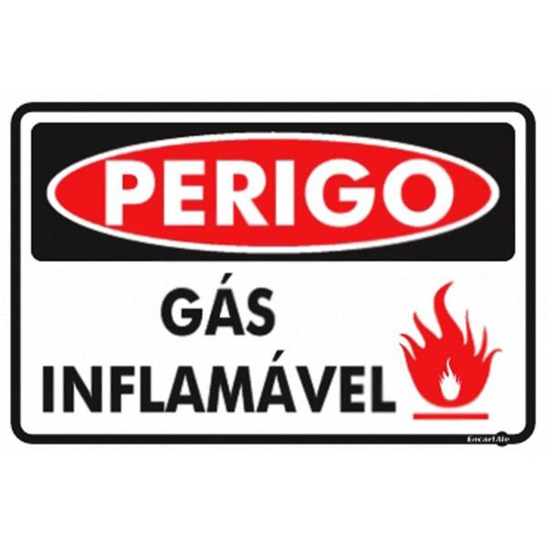 Imagem de Placa ps-659 gás inflamável  0,80mm 20x30 - ENCARTALE