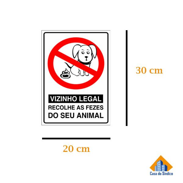 Imagem de Placa - Recolhe As Fezes Do Seu Animal - Coco Cão Condomínio