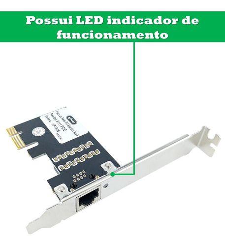 Imagem de Placa Rede Gigabit Lan Rj45 Pci Express 1000mbps Pc gamer