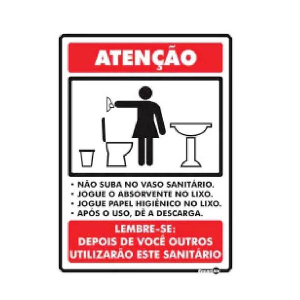 Imagem de Placa Regras Banheiro Feminino