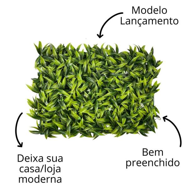 Imagem de Placa Samambaia Parede Verde Artificial Muro Inglês 40X60Cm