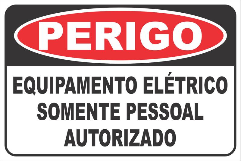 Imagem de Placa Segurança Atenção Perigo 30x20cm