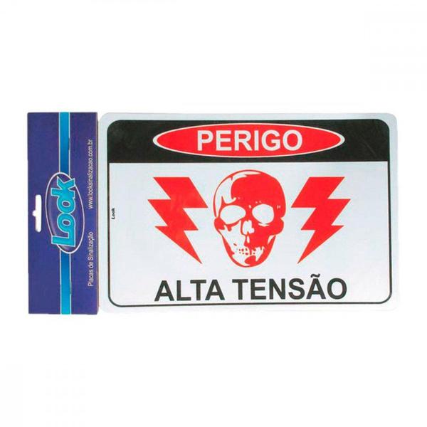 Imagem de Placa Sinalizacao 20X30 Per.Alta Tensao - Kit C/5 Cartelas