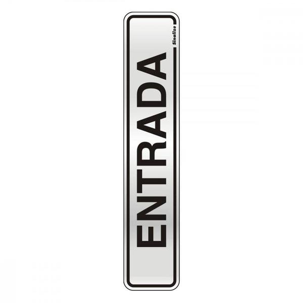 Imagem de Placa Sinalizacao Aluminio 05X25 ''Entrada''  100Al