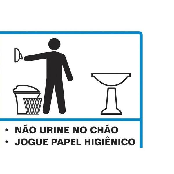 Imagem de Placa Sinalizacao Poliestireno 15X20 ÂProcedimento Sanitario Masculinoâ  220Ah