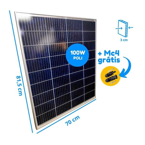 Imagem de Placa Solar 100W - 60Hz Energias