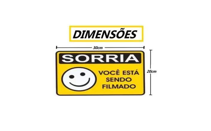 Imagem de Placa Sorria Você Está Sendo Filmado 30x20