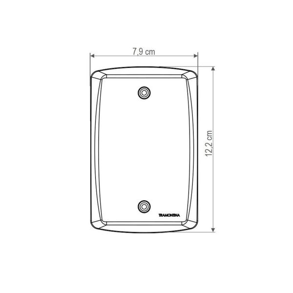 Imagem de Placa Tramontina Lux2 2X4 2 Postos Afastados 57105/206