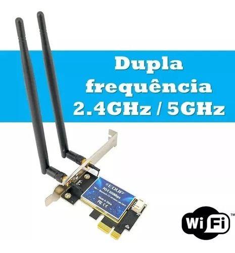 Imagem de Placa Wifi Wirelles Dual Band 2.4/5ghz 600mbps Bluetooth 4.0