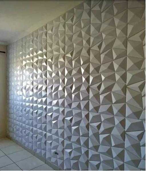 Imagem de Placas 3D 50x50cm - Decora Parede e Teto, Alto Relevo Painel - cx c/ 5m ou 20un.