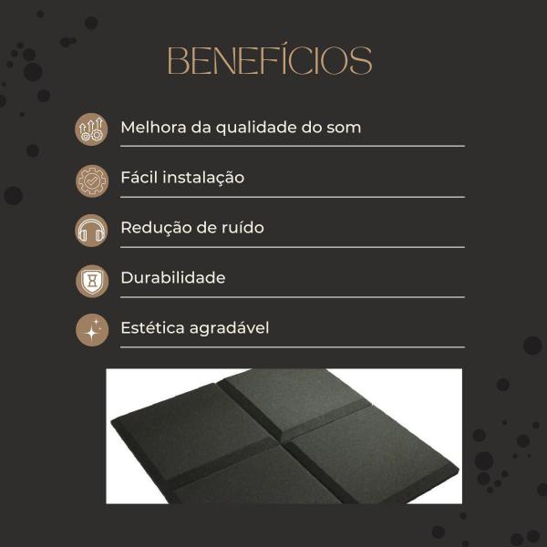 Placas Acústicas Combo 10 Un Bloqueadora Barulho Sons Ruídos - Armazém Das Espumas Imagem de Placas Acústicas Combo 10 Un Bloqueadora Barulho Sons Ruídos