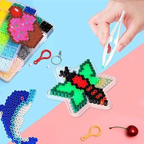 Placas Fuse Beads Aniann 15 peças com 15 cartões coloridos Imagem de Placas Fuse Beads Aniann 15 peças com 15 cartões coloridos