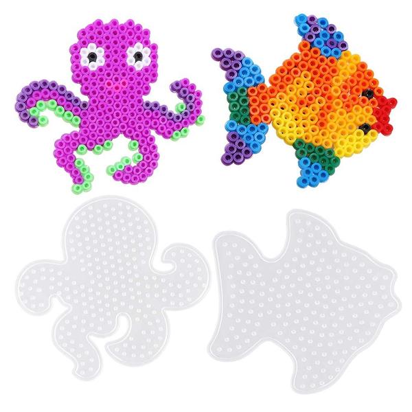 Placas Fuse Beads Aniann 15 peças com 15 cartões coloridos Imagem de Placas Fuse Beads Aniann 15 peças com 15 cartões coloridos